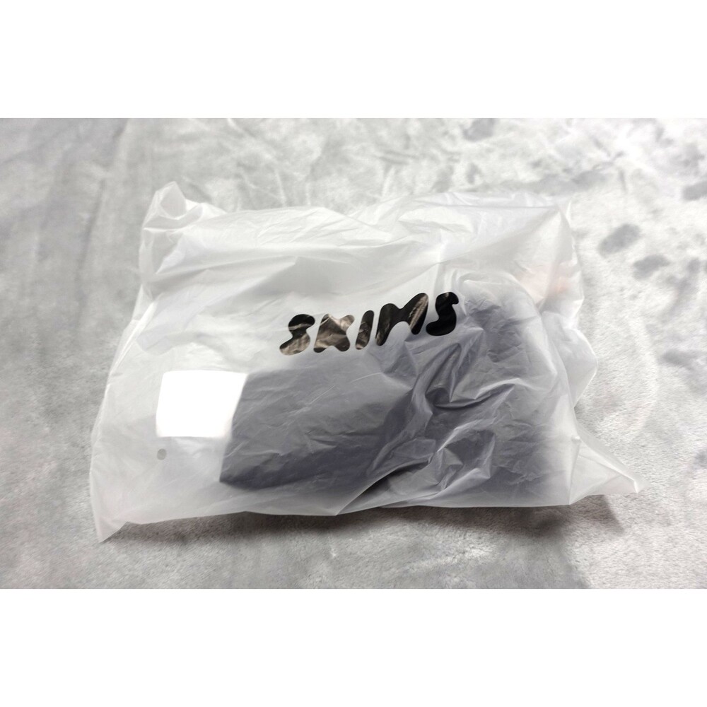 Skims Women's Black Onyx Large Smoothing Intimates High-Waisted‎ Thong Panty NWT